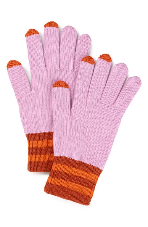 Verloop Sport Cuff Touchscreen Gloves In Pink