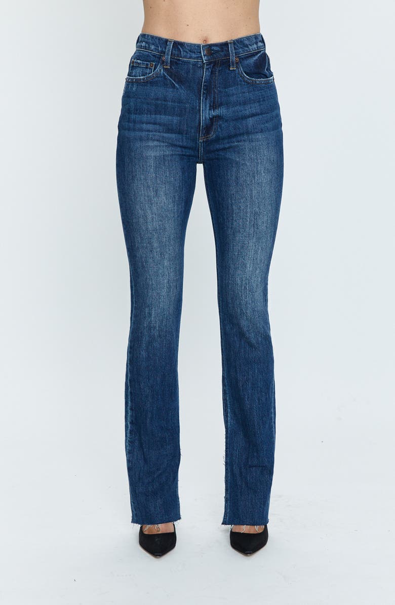 Pistola Colleen Slit Hem High Waist Slim Bootcut Jeans, Main, color,