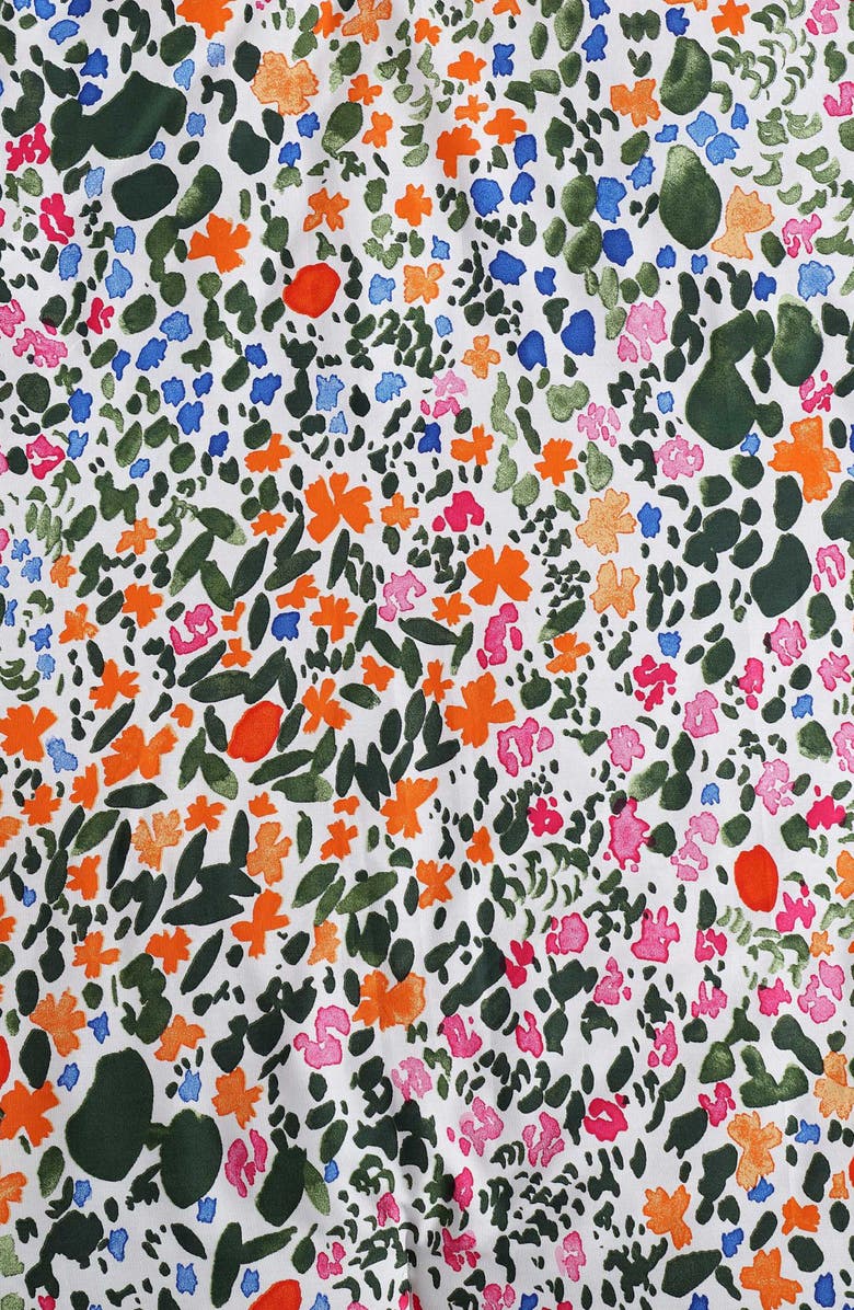 Marimekko Rantaniitty Cotton Comforter & Shams Set, Alternate, color, Light / Medium Orange