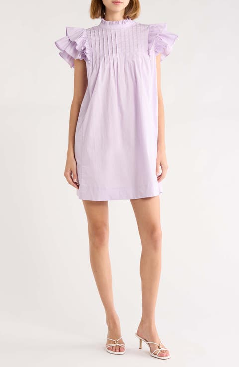 Lovel Ruffle Sleve Shift Dress