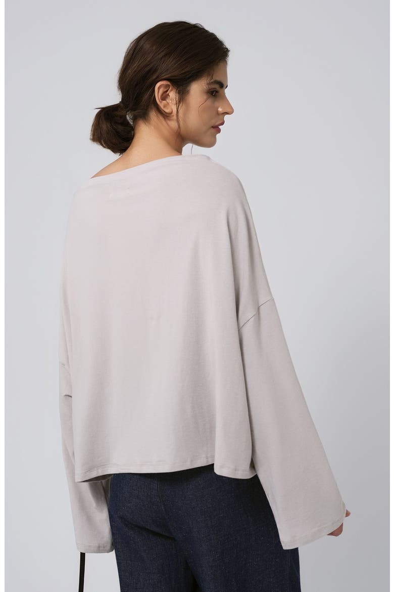 Hemp Essentials Off The Shoulder Top, Alternate, color, gray