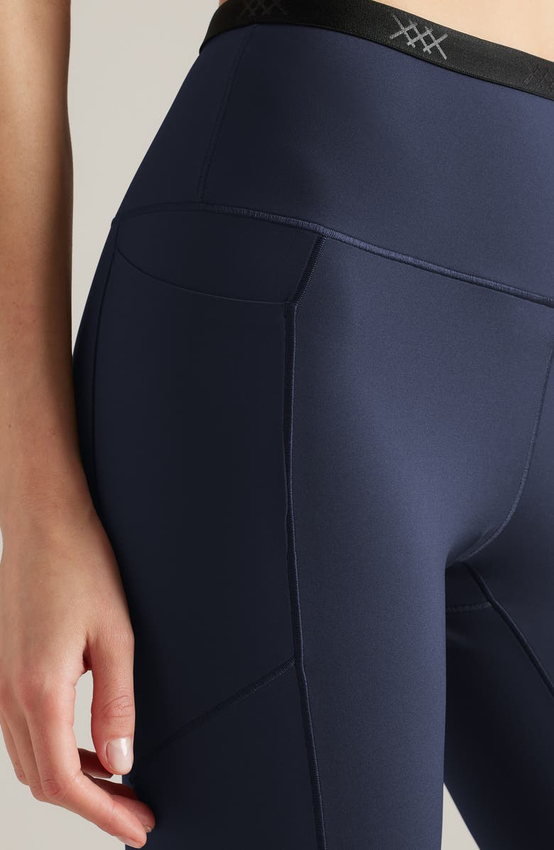 Rhone Banded Hi Form Pocket Ankle Leggings, Alternate, color, Navy Blue