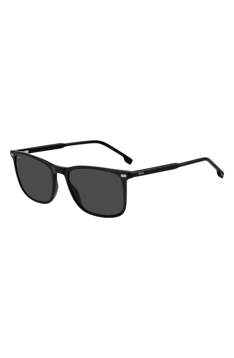 BOSS 56mm Sunglasses, Alternate, color, Black/ Grey