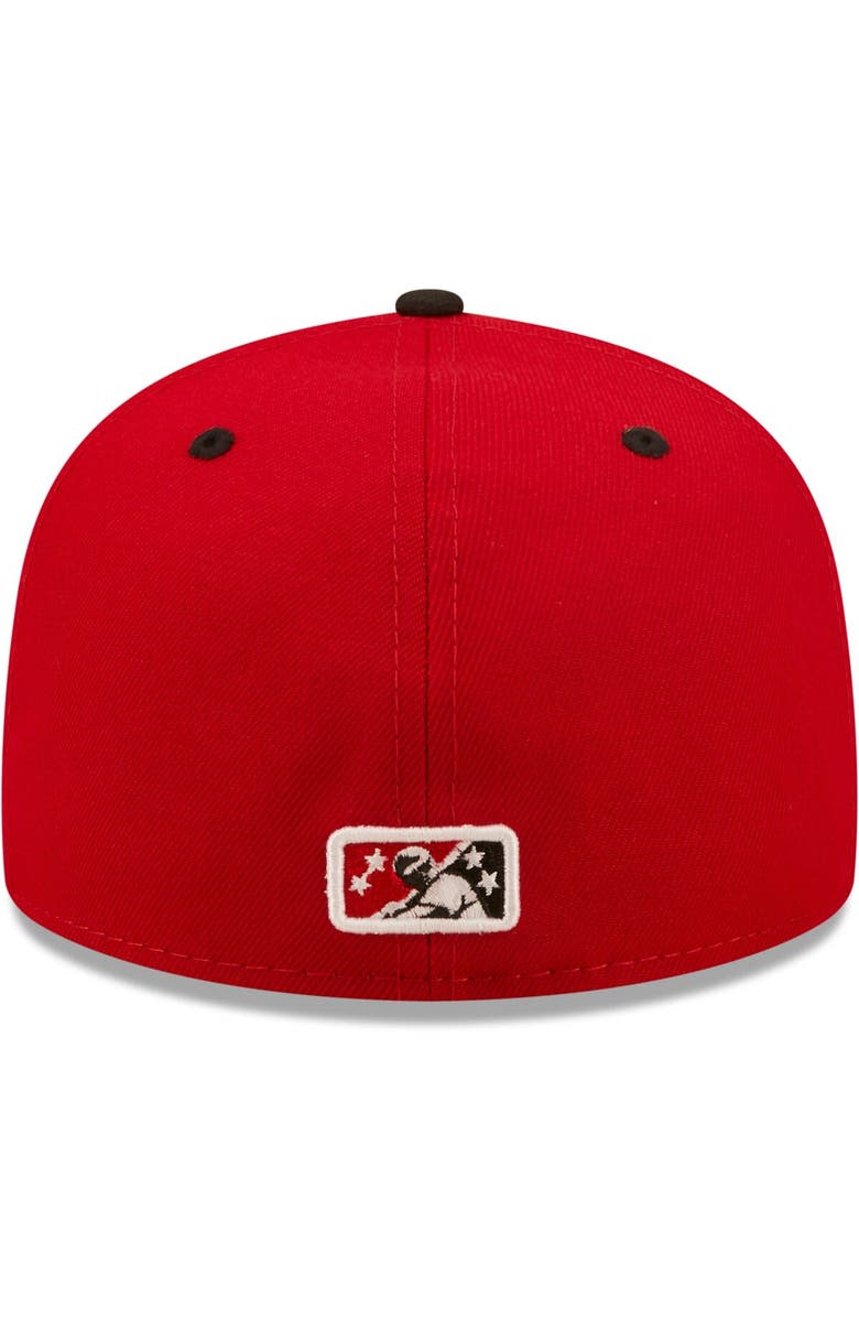 New Era Men's New Era Red/Black Murciélagos de Louisville Copa De La Diversion 59FIFTY Fitted Hat, Alternate, color, Red