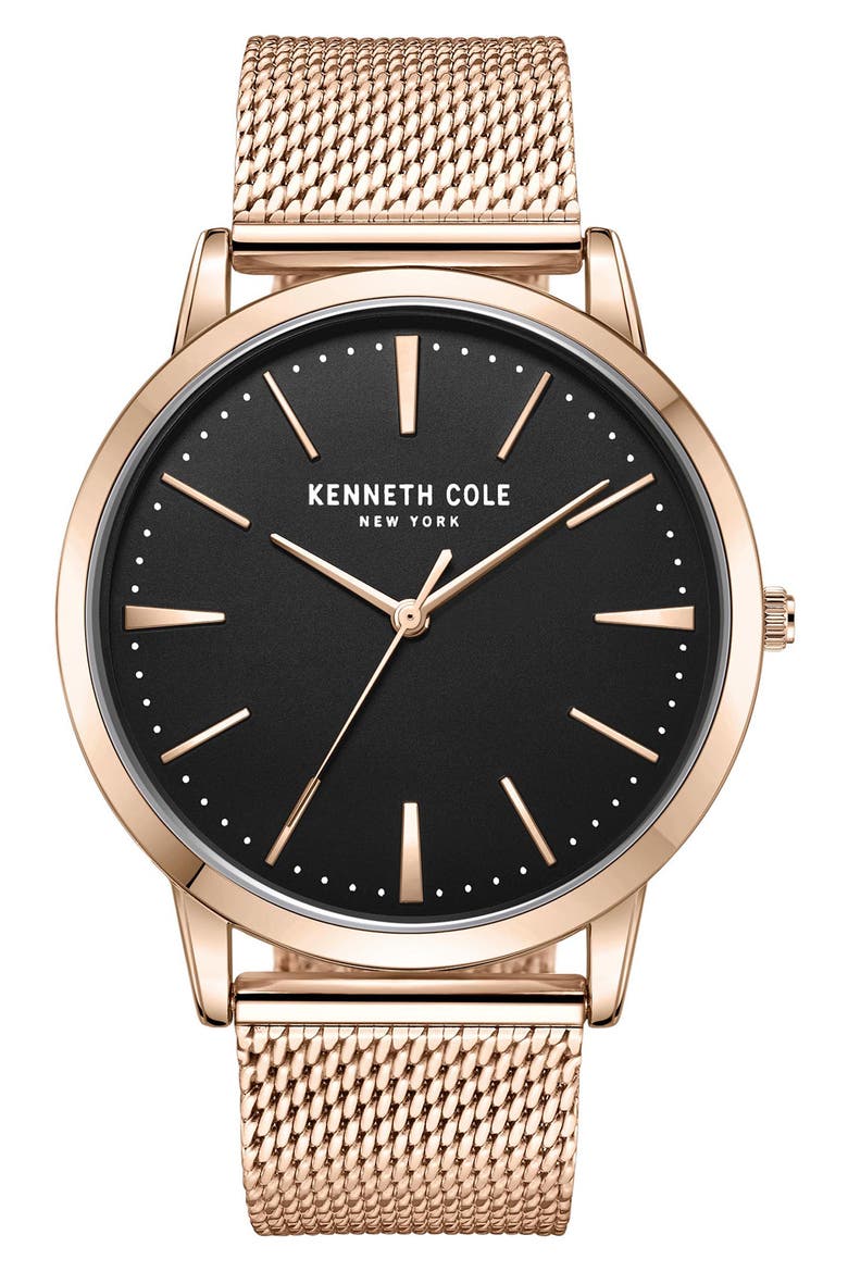 Modern Classic Mesh Strap Watch, 44mm, Main, color, PINK