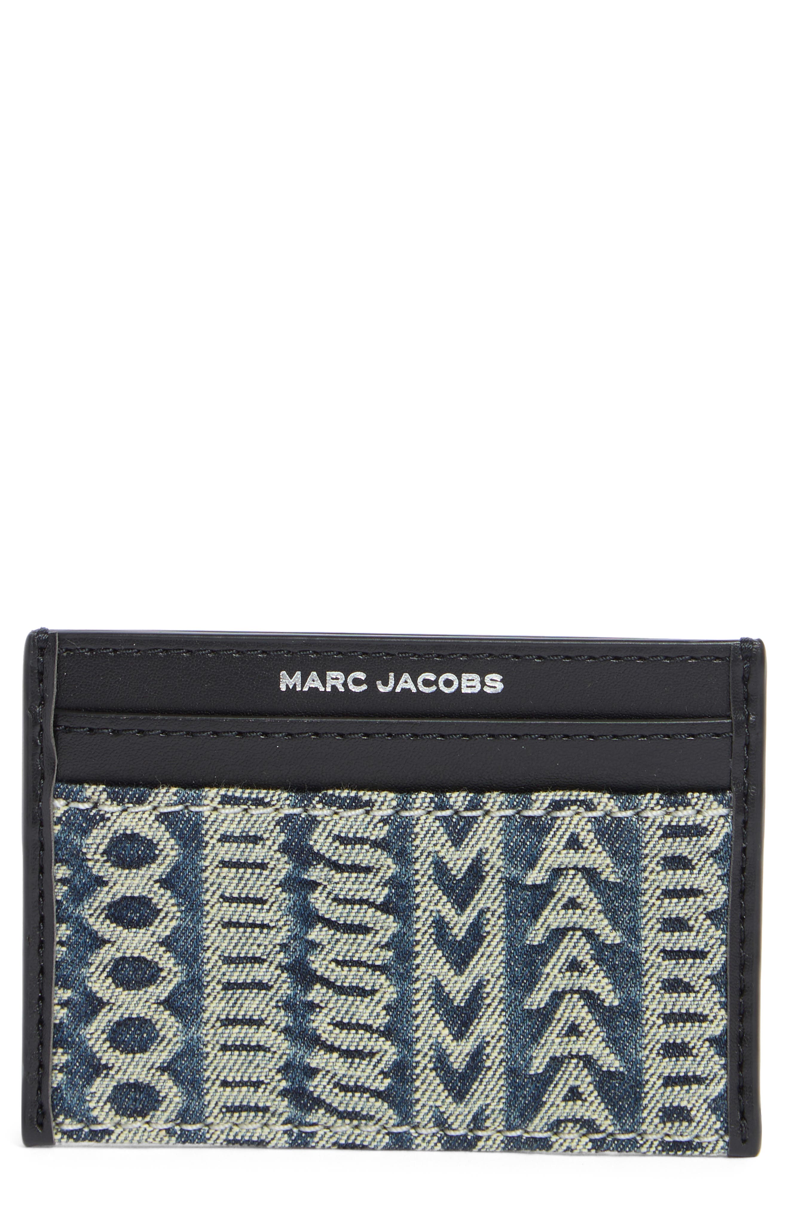 Monogram Denim Card Case