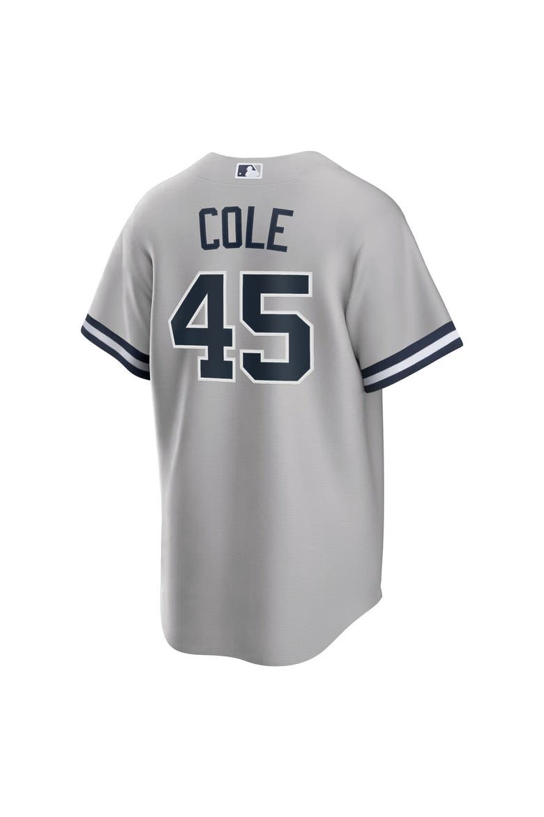 Men's Nike Gerrit Cole Gray New York Yankees Road Replica Player Name Jersey, Alternate, color, Gray