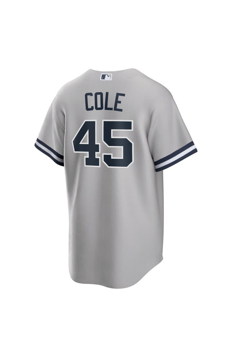 Nike Men's Nike Gerrit Cole Gray New York Yankees Road Replica Player Name Jersey, Alternate, color, 