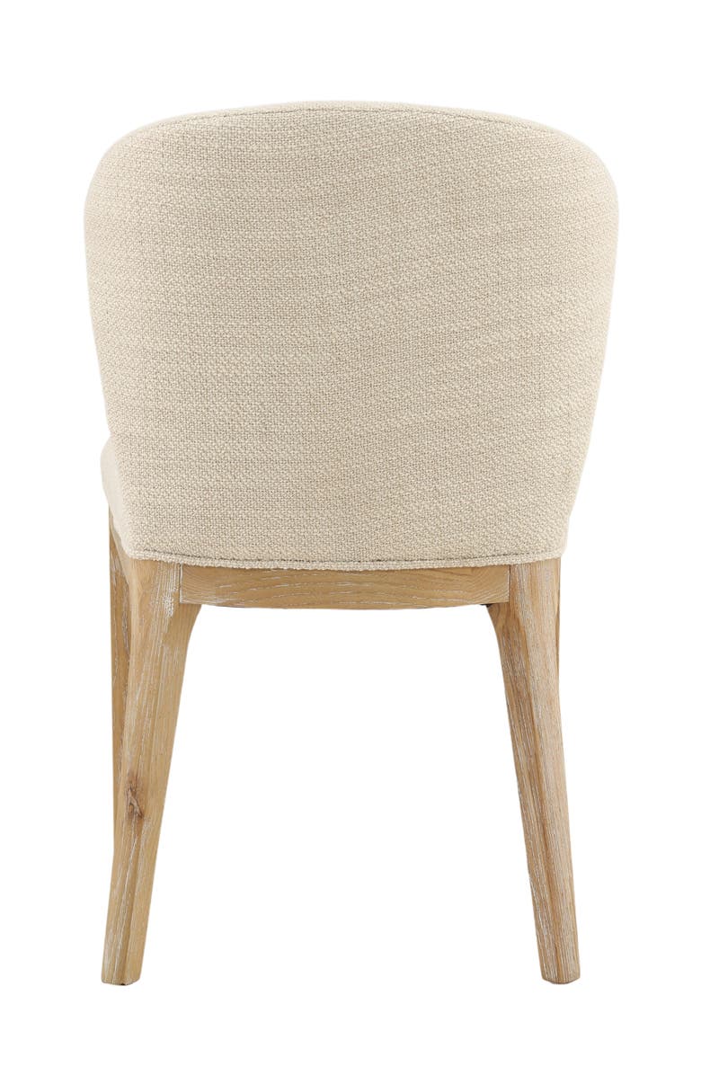 Dovetail Furniture Keiran Upholstered Dining Chair with Ash Wood Frame, Alternate, color, Oatmeal