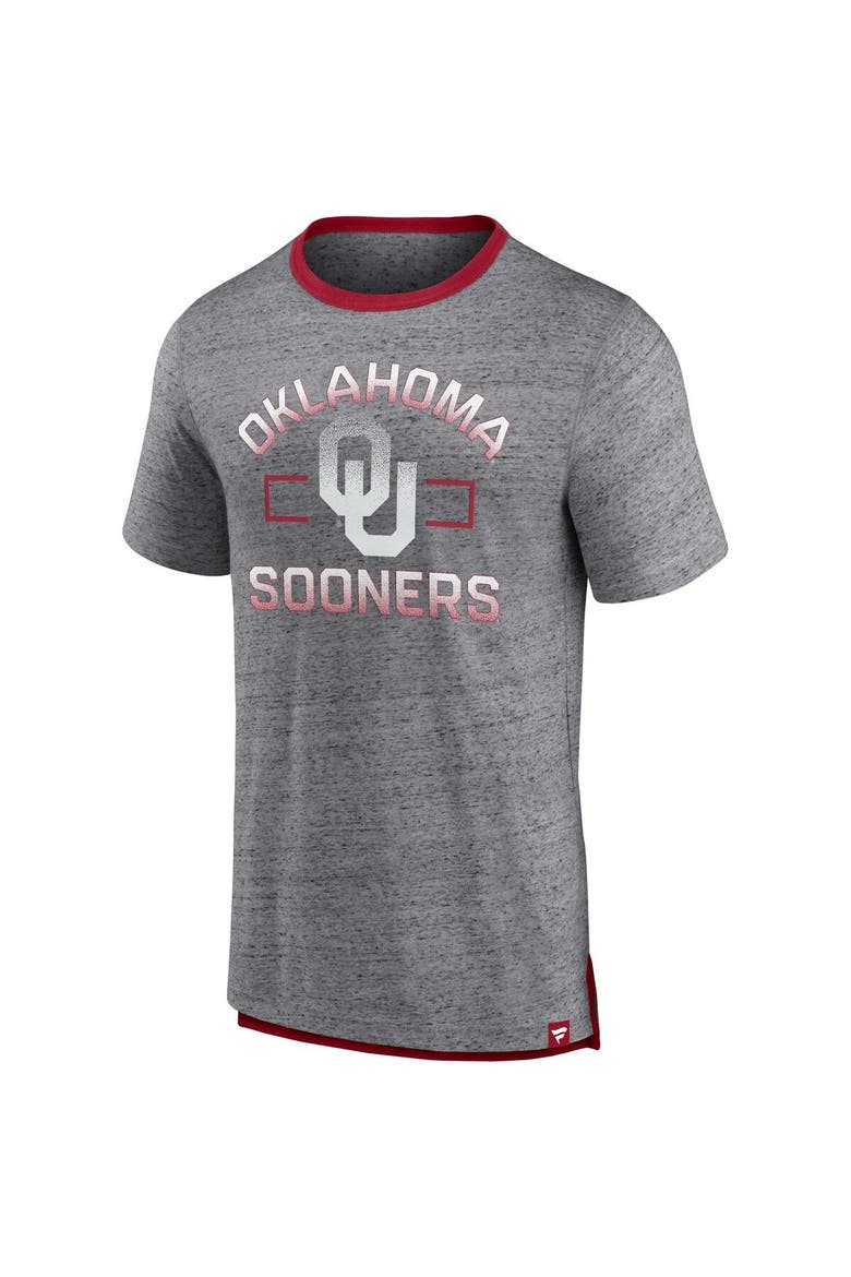Men's Fanatics Branded Heathered Gray Oklahoma Sooners Personal Record T-Shirt, Alternate, color, Heather Gray