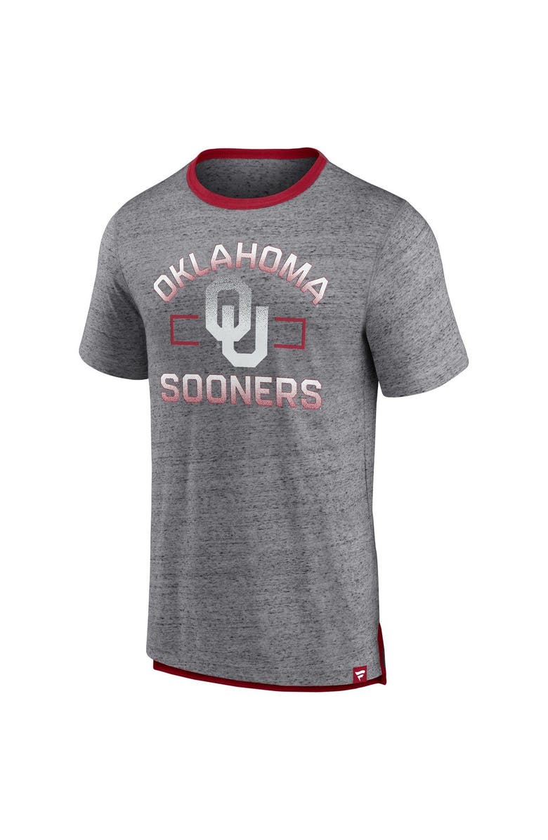 FANATICS Men's Fanatics Branded Heathered Gray Oklahoma Sooners Personal Record T-Shirt, Alternate, color,