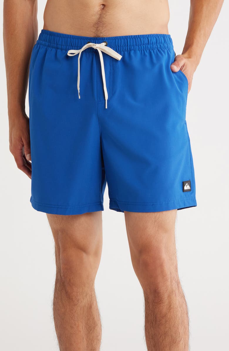 Quiksilver Banner Ripstop Volley Swim Trunks, Main, color, Royal Blue
