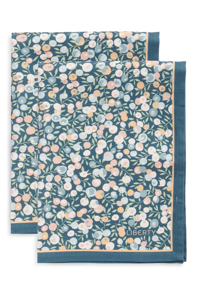 2-Pack Berry Tea Towels, Main, color, GREEN