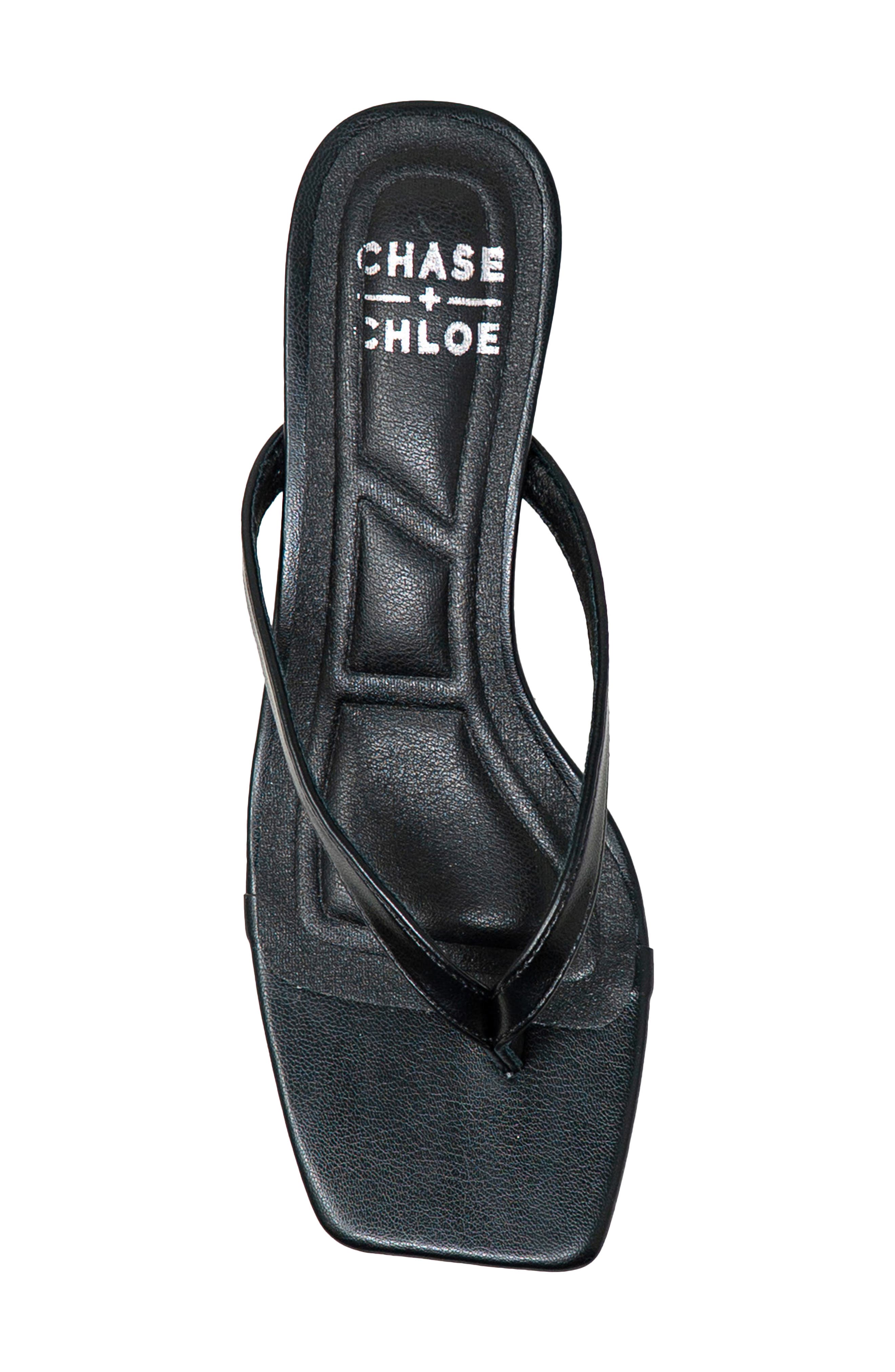 CHASE AND CHLOE Raya Kitten Heel Sandal, Alternate, color, 