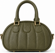 ROSZUAR Ameline Sculptural Italian Leather Top Handle