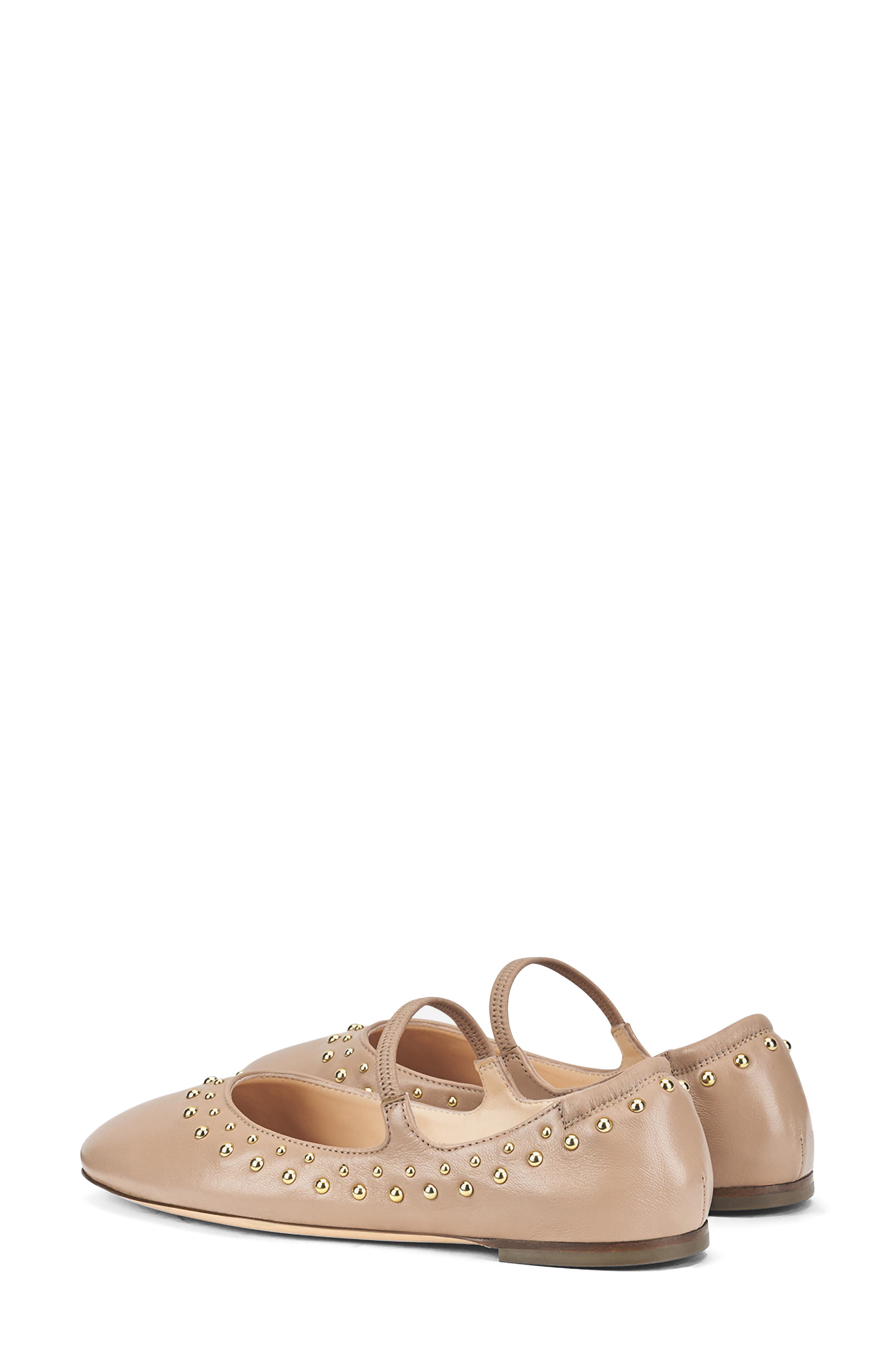 AGL Iris Studded Mary Jane Flat, Alternate, color, Argilla Brown