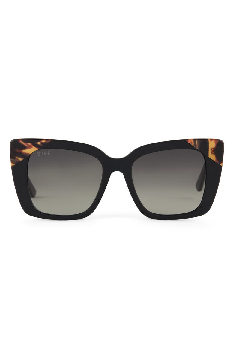 DIFF Lizzy 54mm Gradient Polarized Cat Eye Sunglasses, Main, color, 