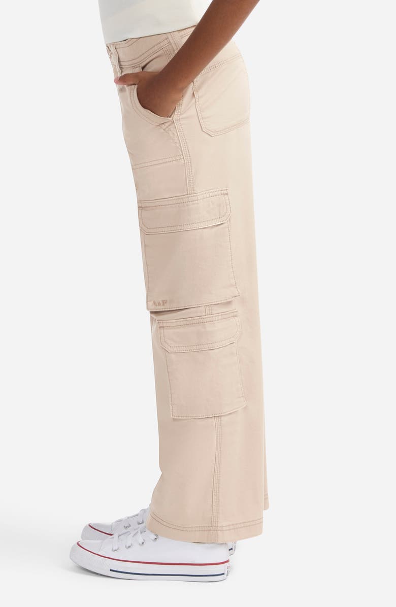 abercrombie kids Kids' Utility Cargo Pocket Cotton Pants, Alternate, color, Simply Taupe