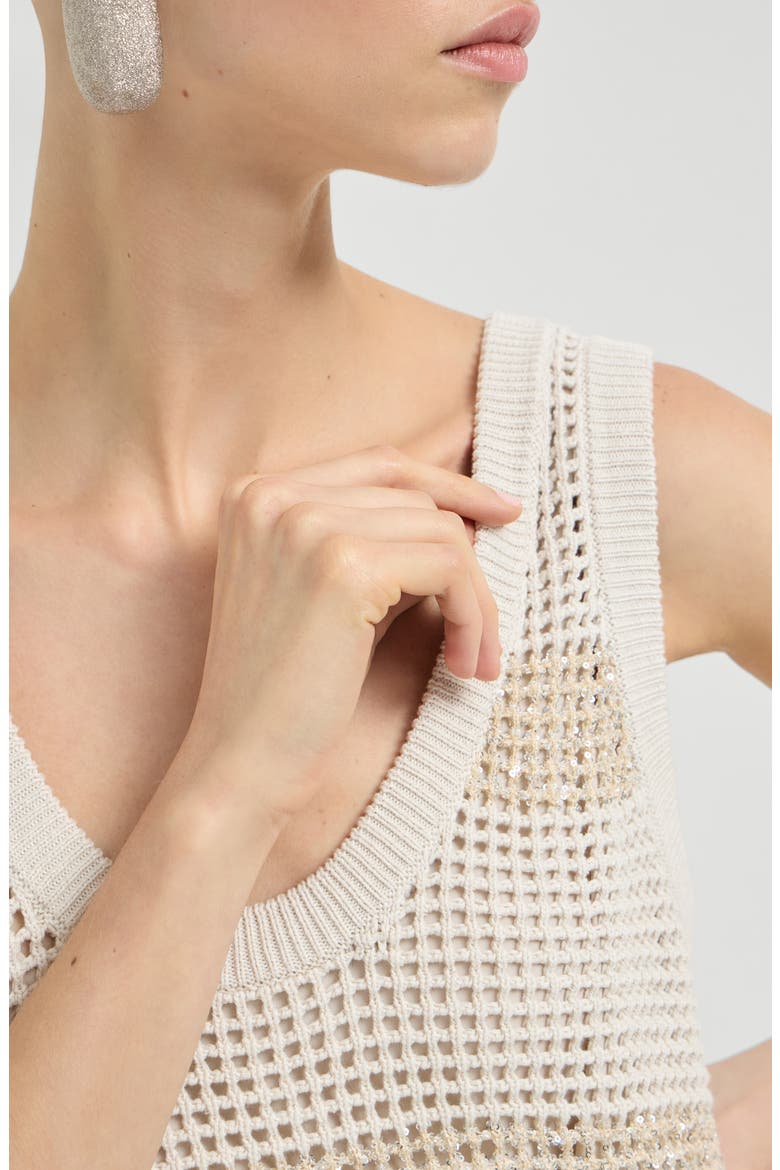 Dress with dazzling stripes, Alternate, color, Oat