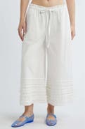 Damson Madder Florintina Ruffle Bloomers Crop Wide Leg Pants