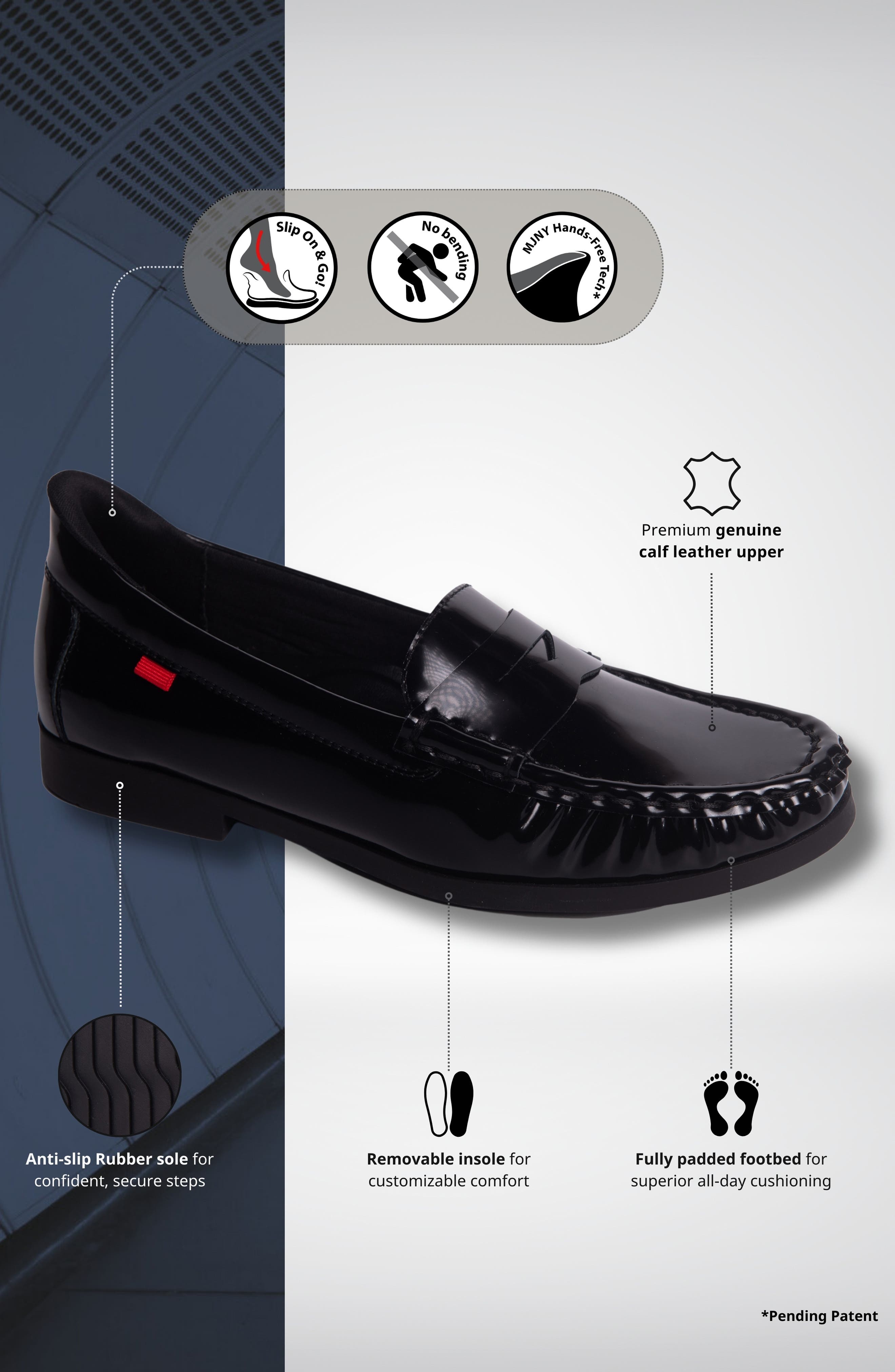Marc Joseph New York Newbury Street Loafer, Alternate, color, Black Patent Leather