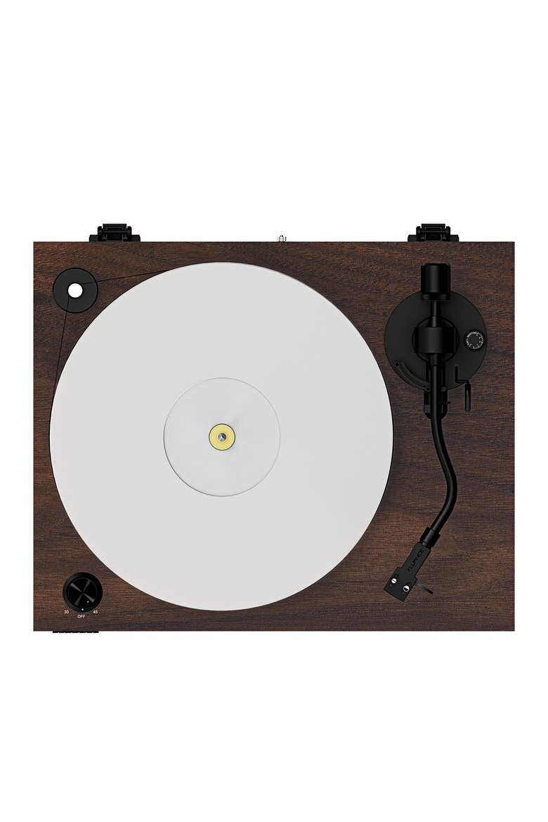 Reference High Fidelity Vinyl Turntable Record Player Ortofon Cartridge, Alternate, color, Walnut