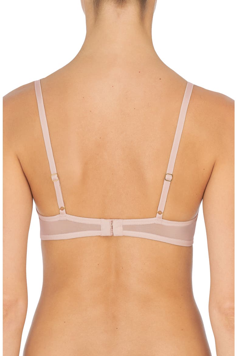 Flora Underwire Contour Bra, Alternate, color, PINK PEARL