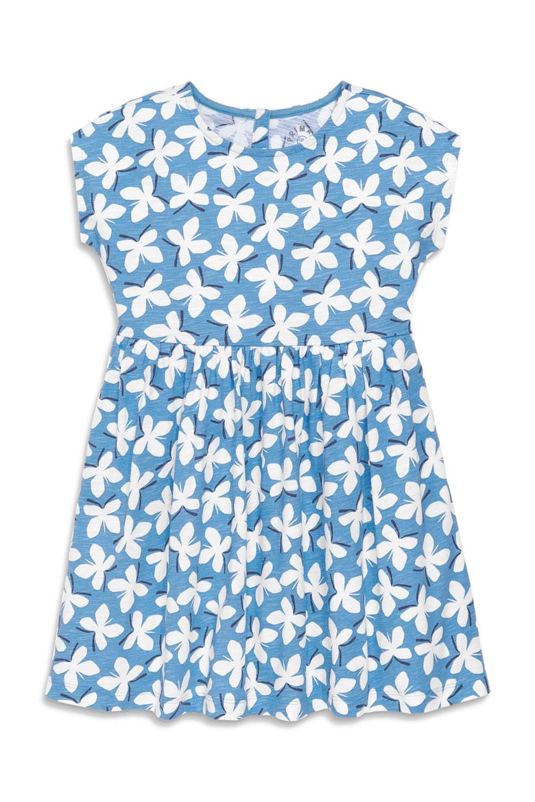 Kids Backyard Dress In Cornflower Butterflies, Main, color, Cornflower Butterflies