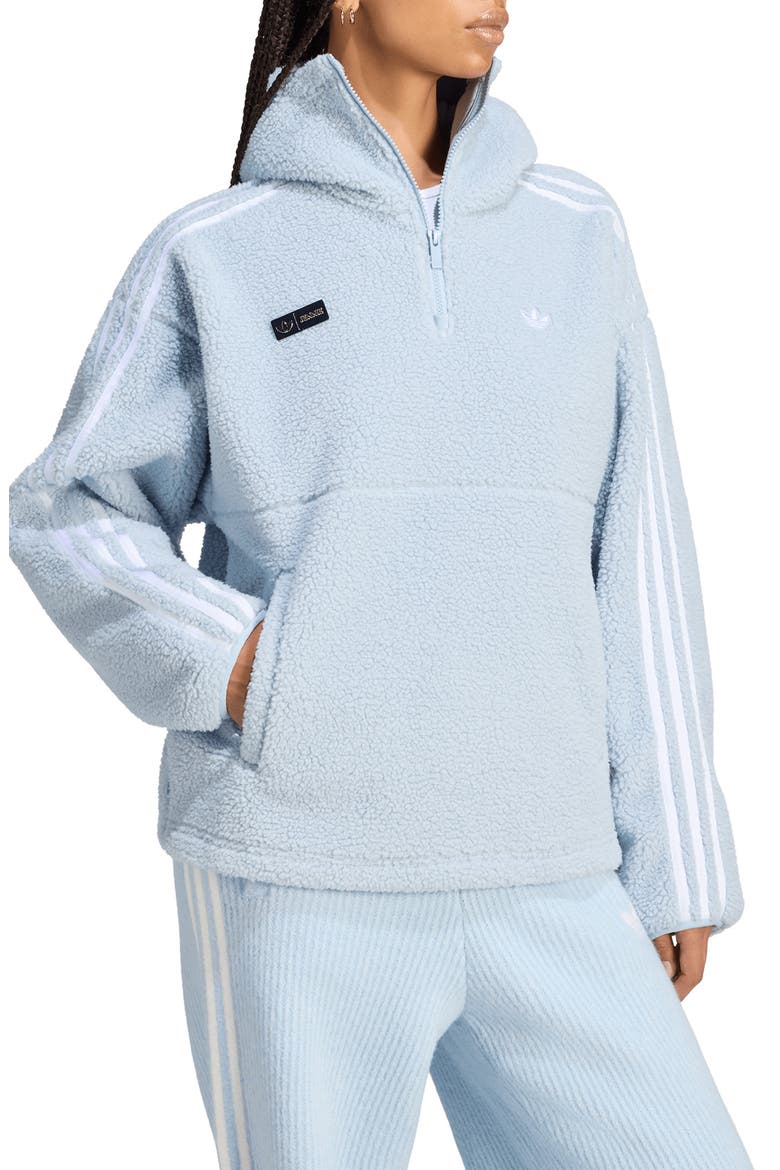 x Jennie Originals Fleece Hooded Jacket, Main, color, WONDER BLUE