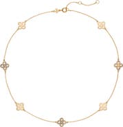 Tory Burch Forget Me Not Pavé Necklace