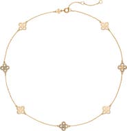 Tory Burch Forget Me Not Pavé Necklace