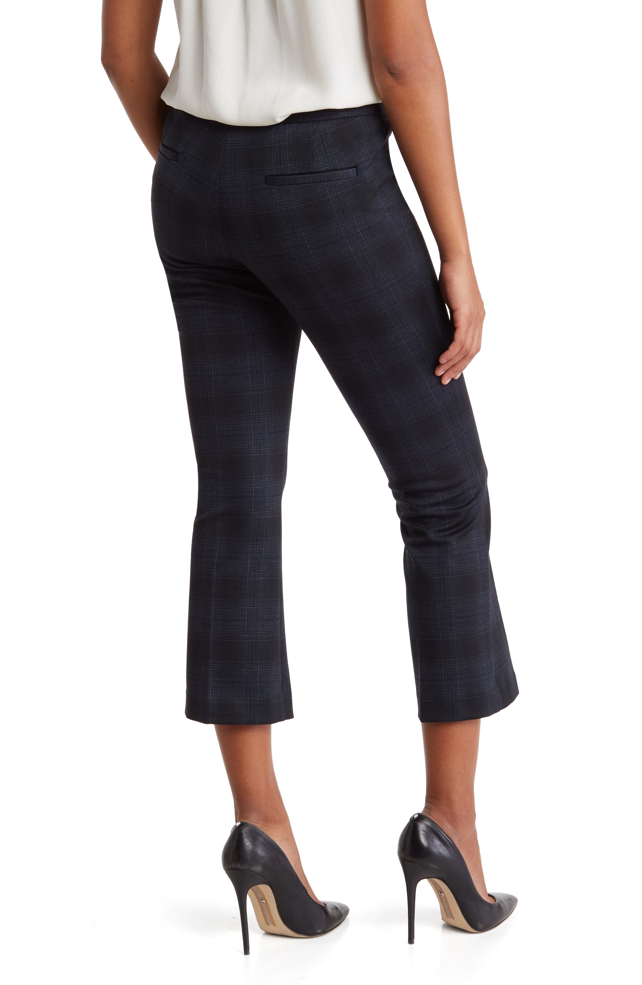 Ponte Plaid Mini Boot Cut Pants - image 2