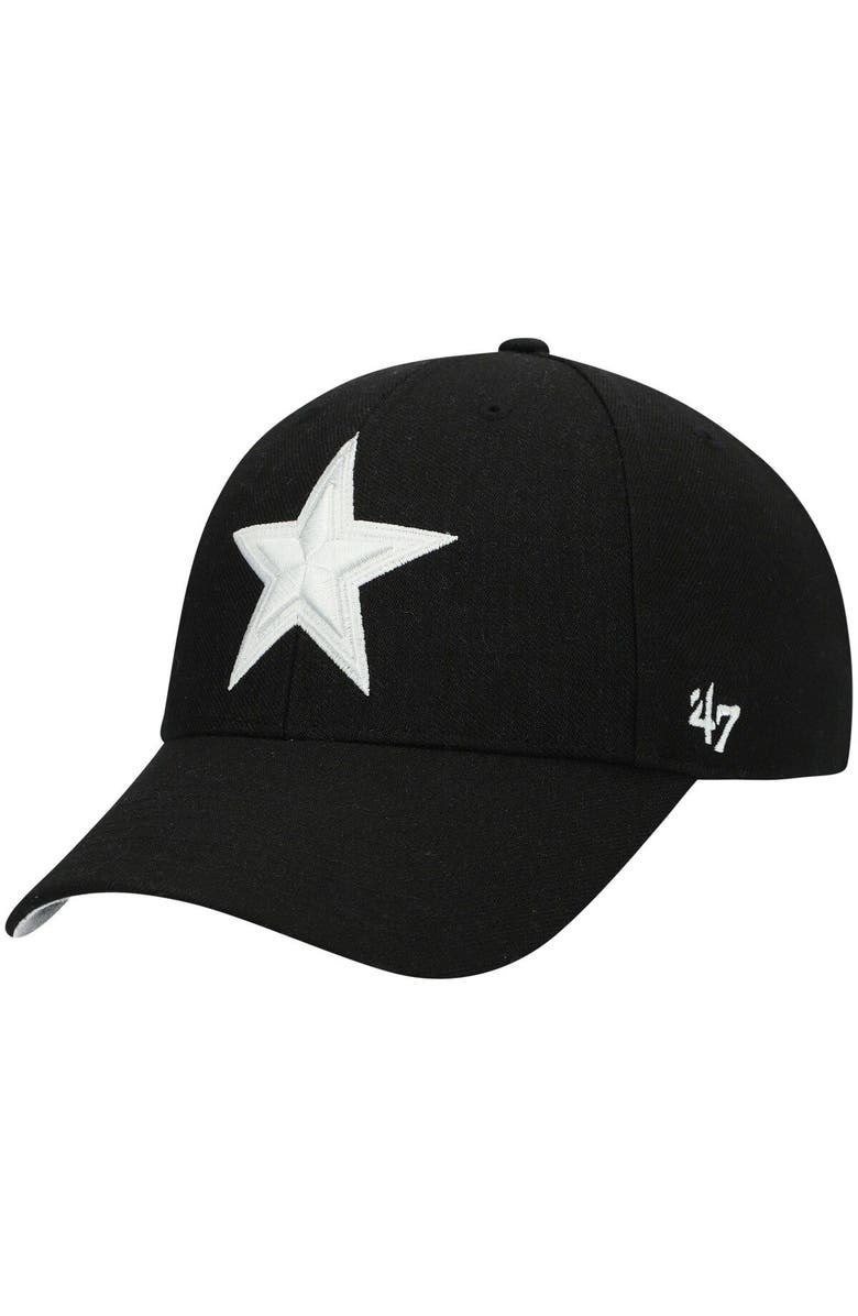 '47 Men's '47 Black Dallas Cowboys MVP Adjustable Hat, Main, color, Black