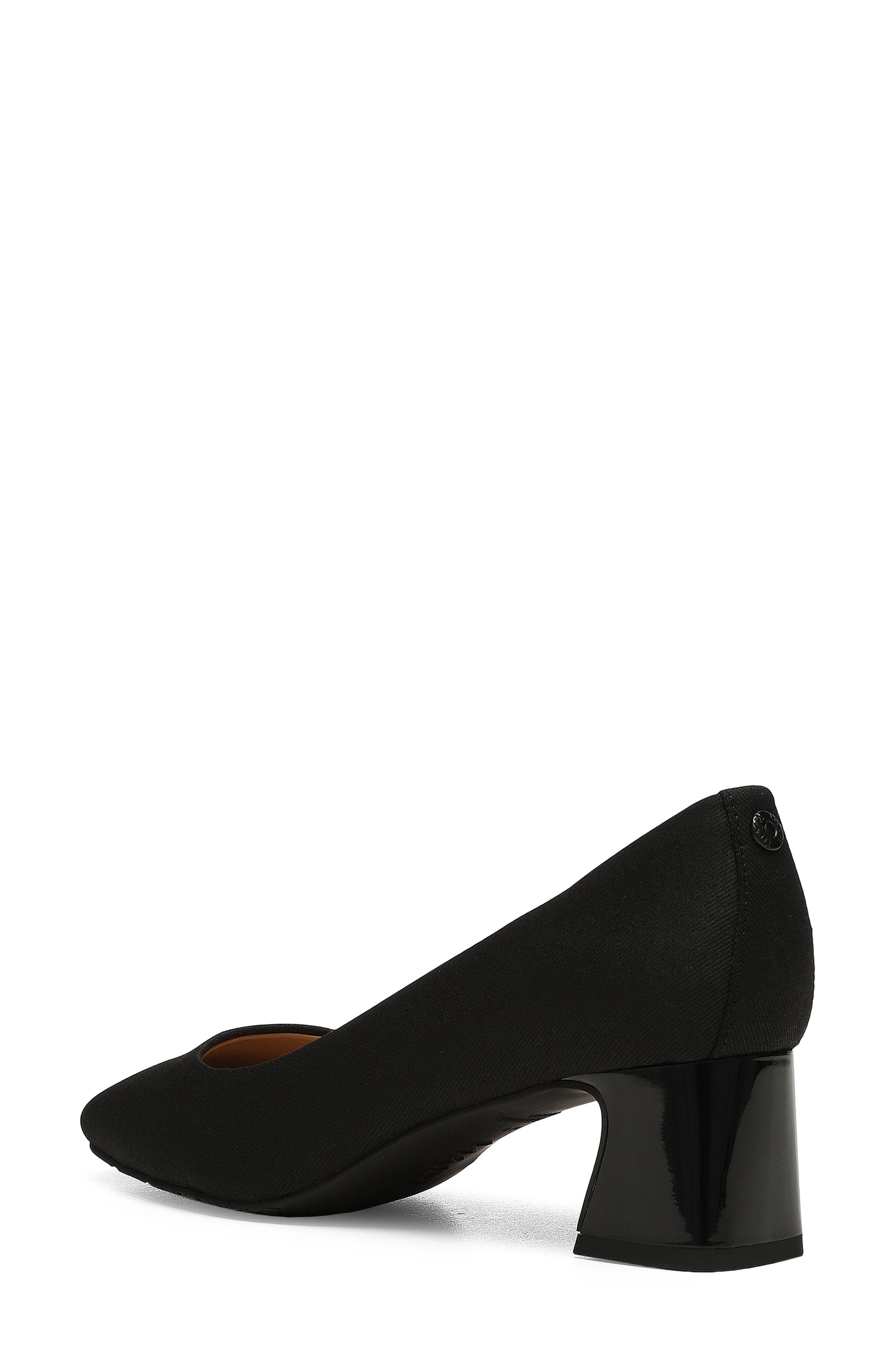 Fay Block Heel Pump, Alternate, color, BLACK