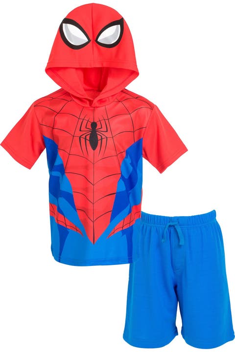 Spider-Man 2-Piece Hooded Tee and Shorts Set