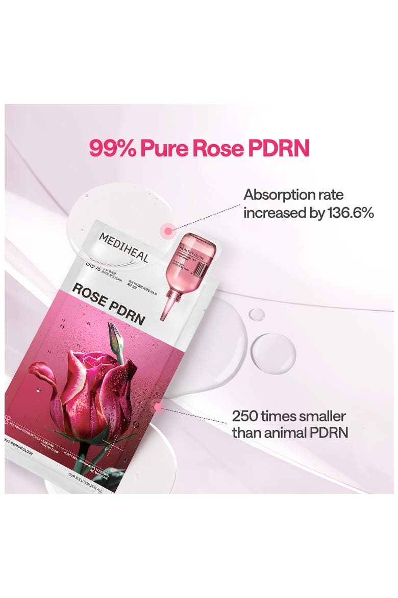 Rose PDRN Essential Mask Set, Alternate, color, DARK RED