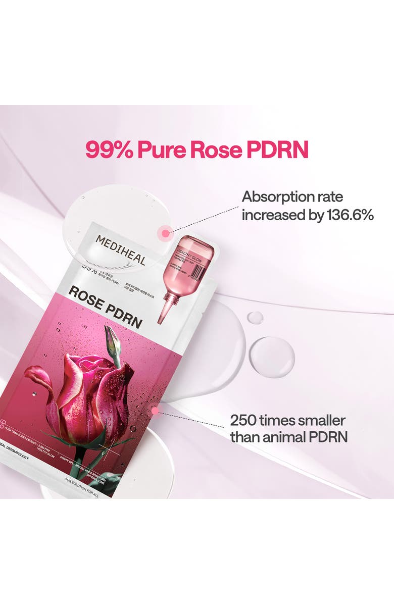 MEDIHEAL Rose PDRN Essential Mask Set, Alternate, color, Dark Red