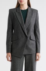 BOSS Jarinah Asymmetric Wool Blend Blazer