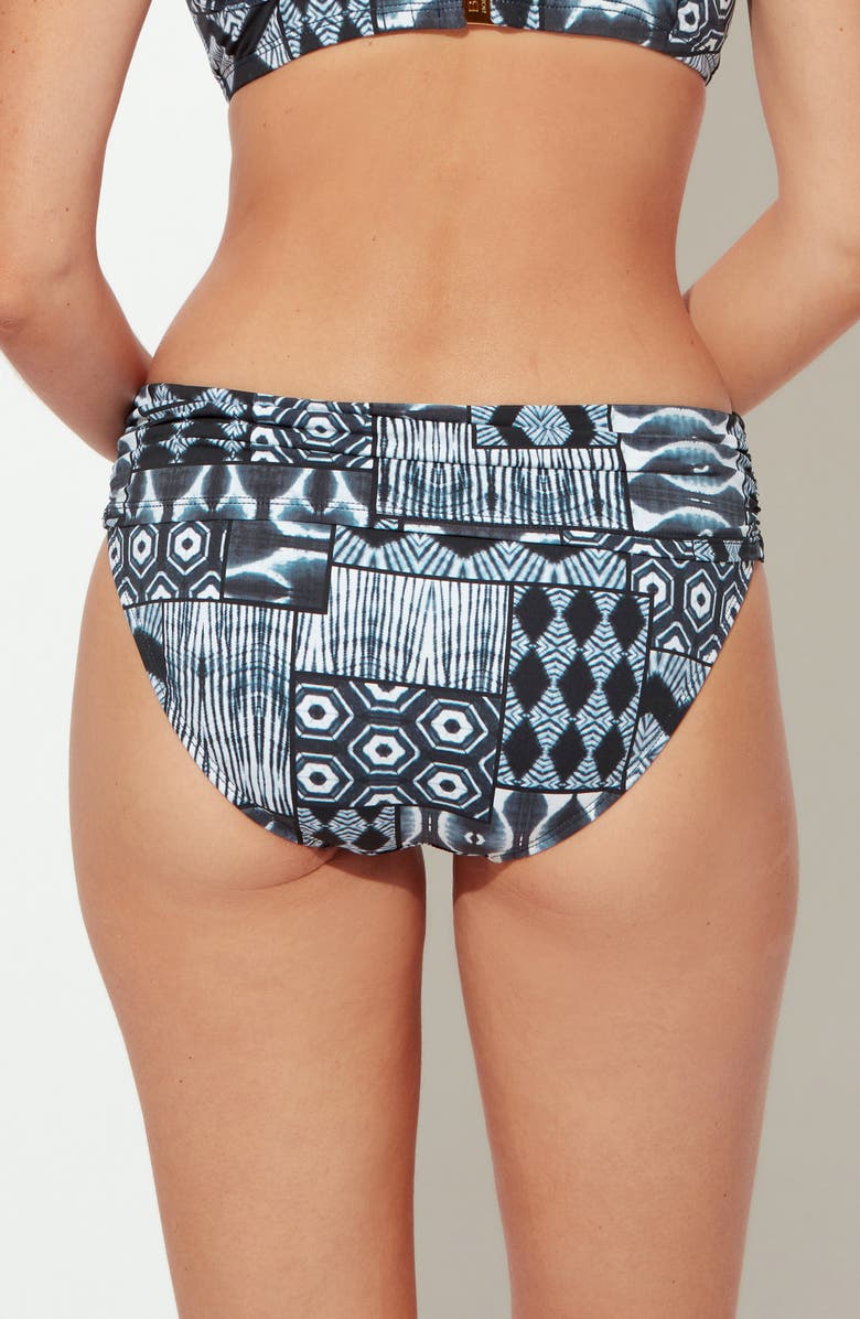BLEU by Rod Beattie Island Time Sarong Hipster Bikini Bottoms, Alternate, color,