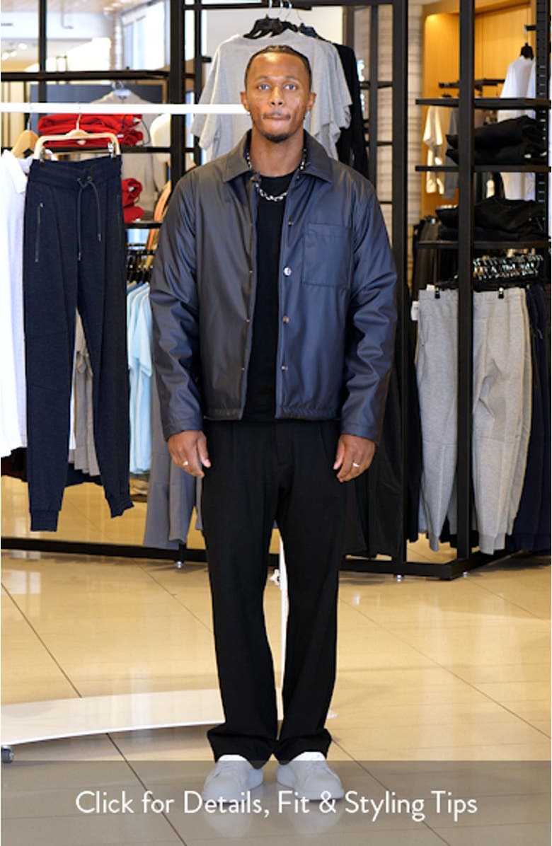Hyde Faux Leather Shirt Jacket, sales video thumbnail