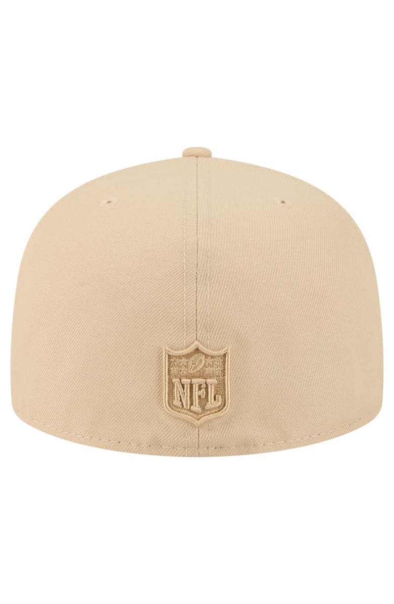 New Era Men's New Era Light Beige Las Vegas Raiders Color Pack A-Frame 59FIFTY Fitted Hat, Alternate, color, Light Beige