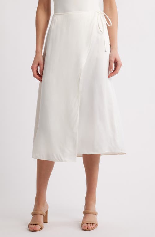 Hugo Boss Boss Vamarni Wrap Skirt In Soft Cream