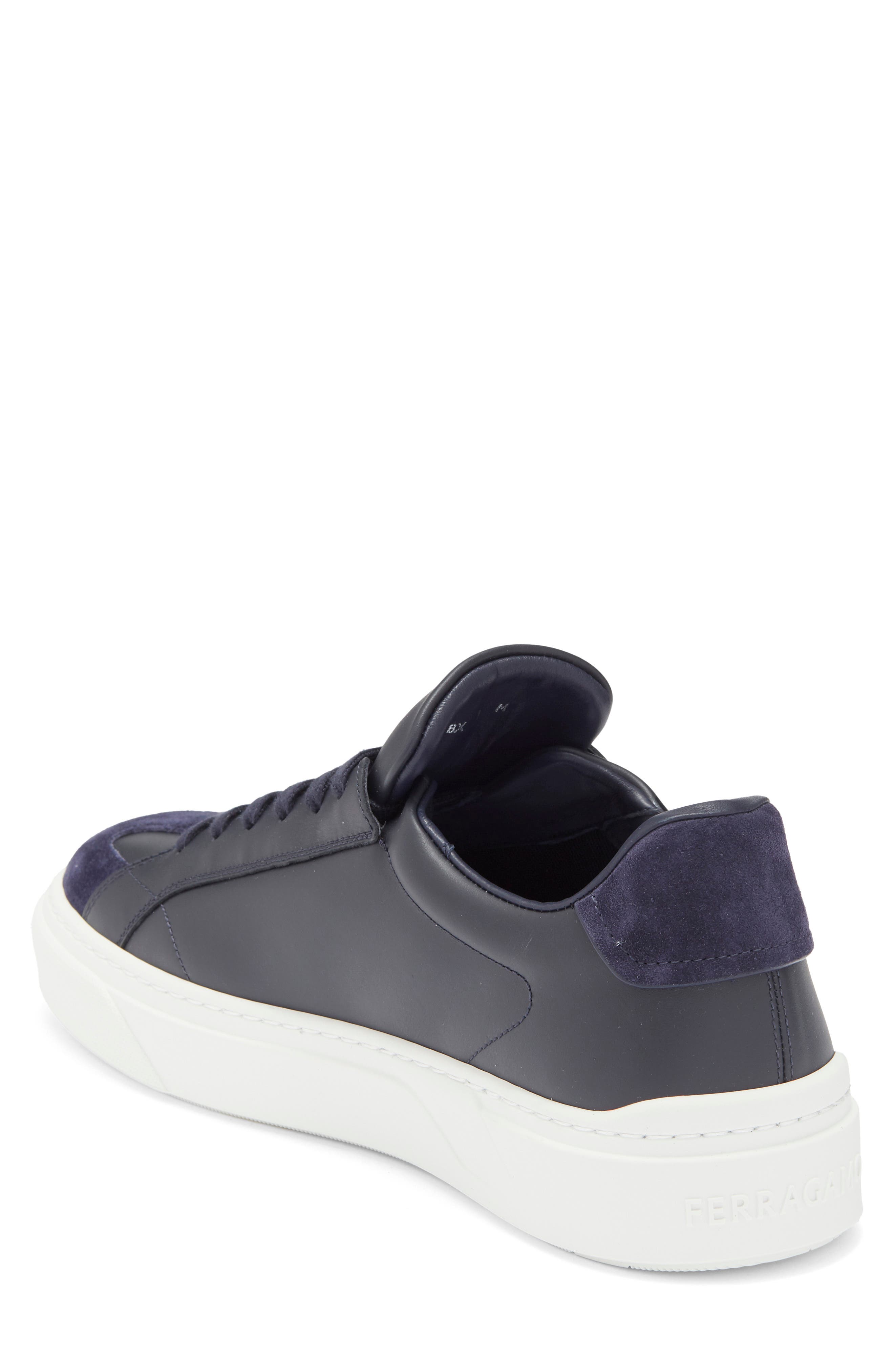 Thor Gancio Embossed Low Top Sneaker, Alternate, color, NAVY MIDNIGHT AL CAMPIONE