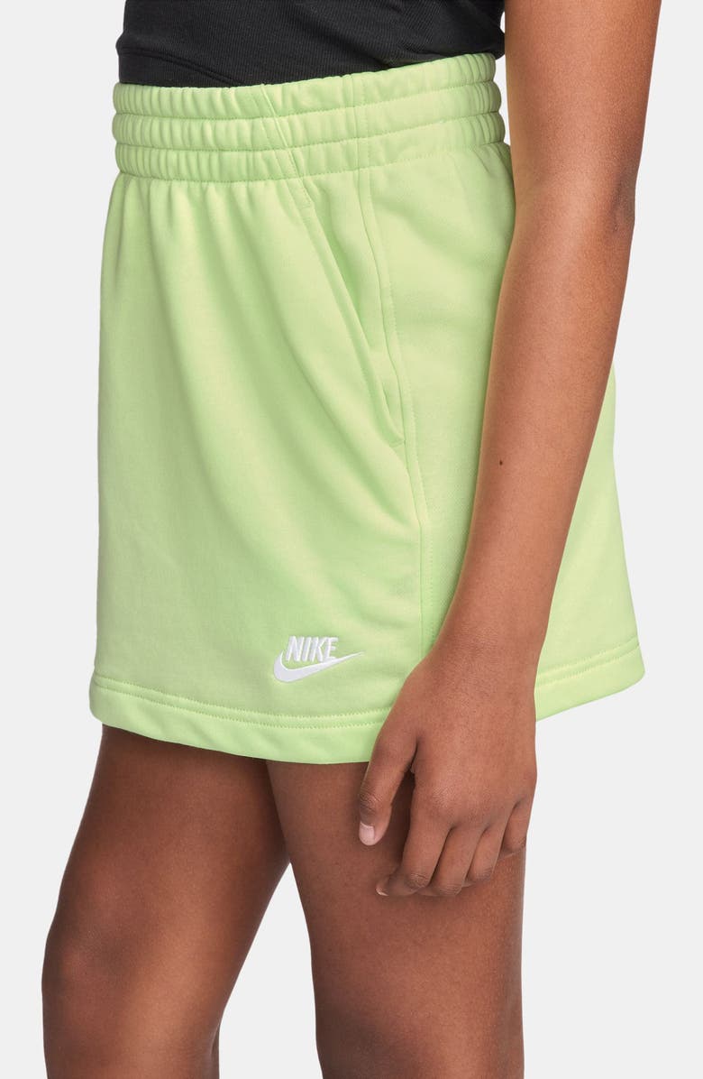 Nike Kids' Sportswear Club Fleece Pull-On Skirt, Alternate, color, Light Liquid Lime/ White