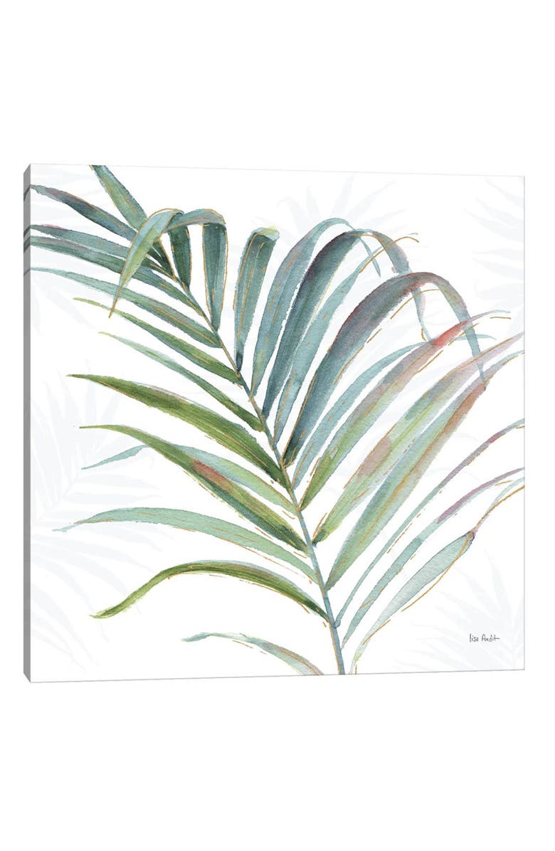 iCanvas 'Tropical Blush V' by Lisa Audit Canvas Artwork, Main, color, Green Multi