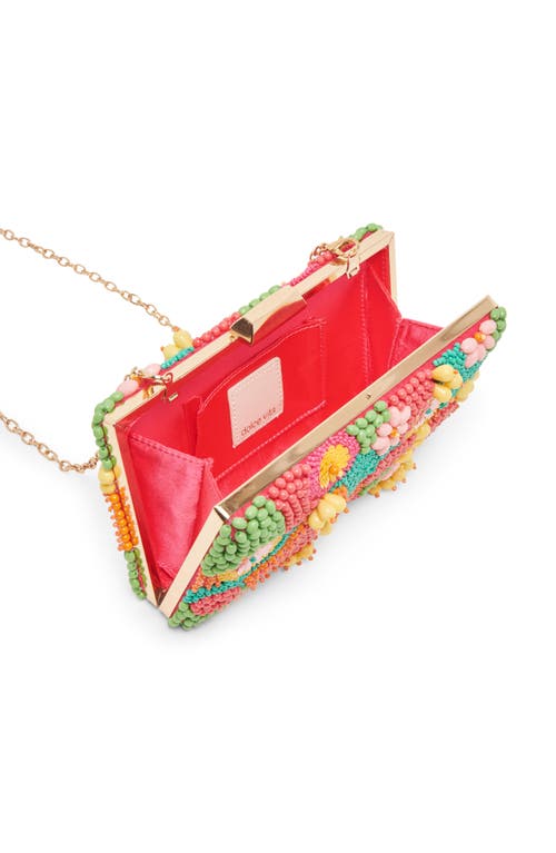 Dolce Vita Beaded Box Clutch In Multi