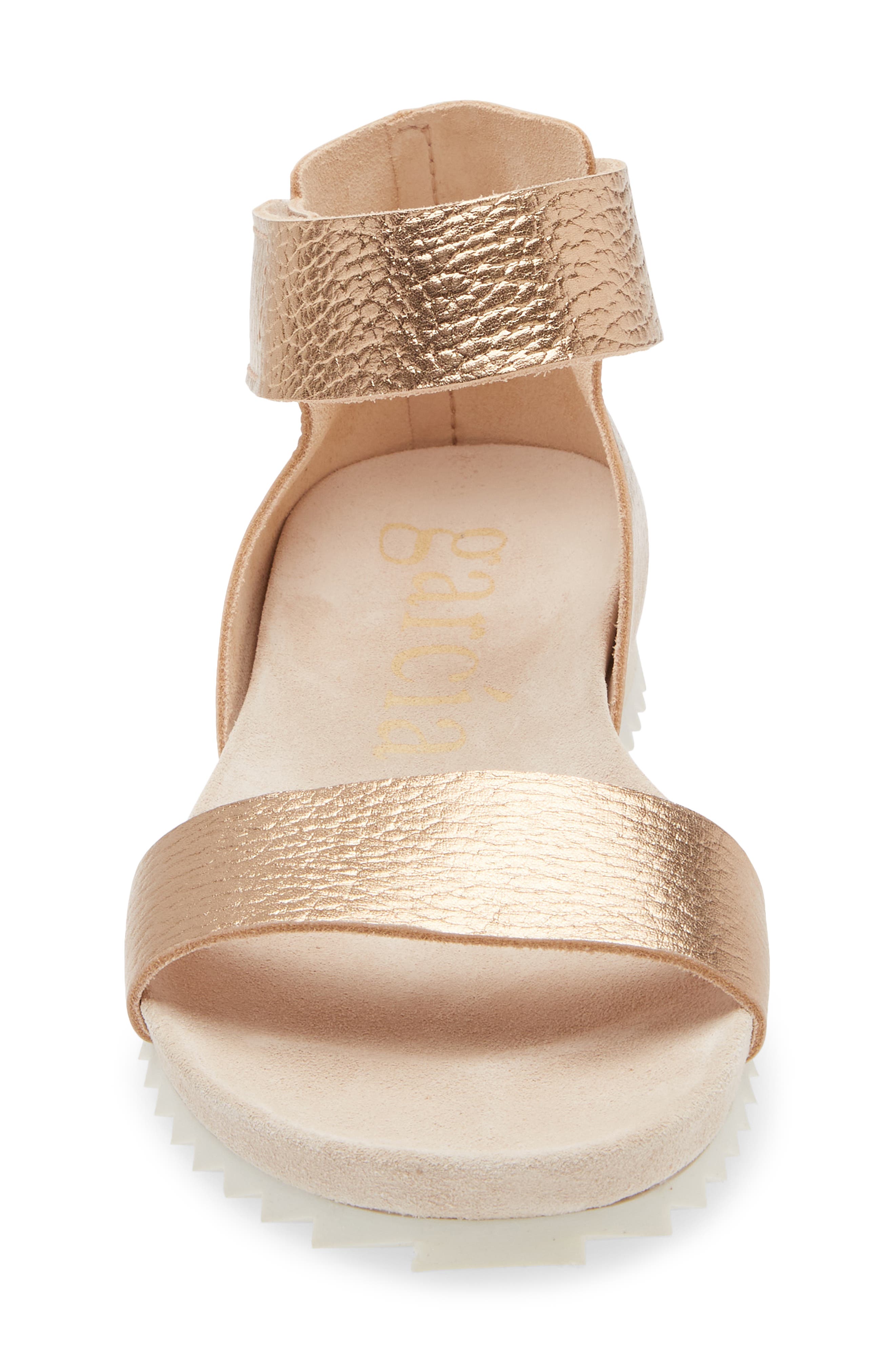 Jalila Ankle Strap Sandal, Alternate, color, CAVA CERVO LAME