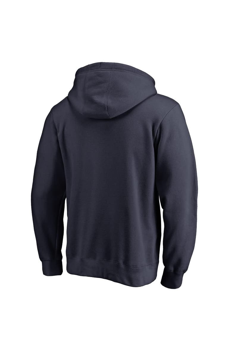 Men's Navy Chicago Bears Throwback Logo Pullover Hoodie, Alternate, color, Navy