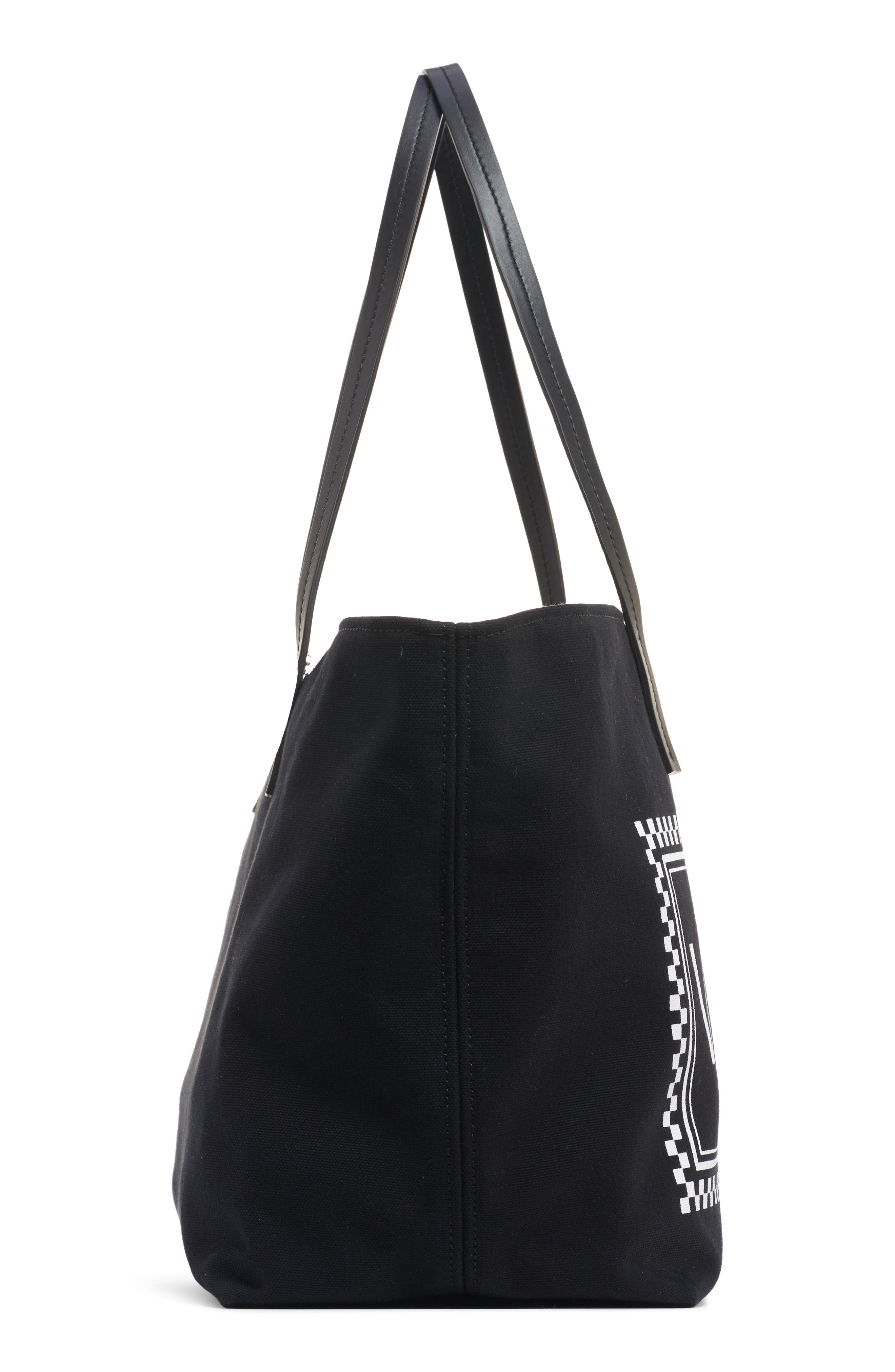 Versace Logo Canvas Tote, Alternate, color, 