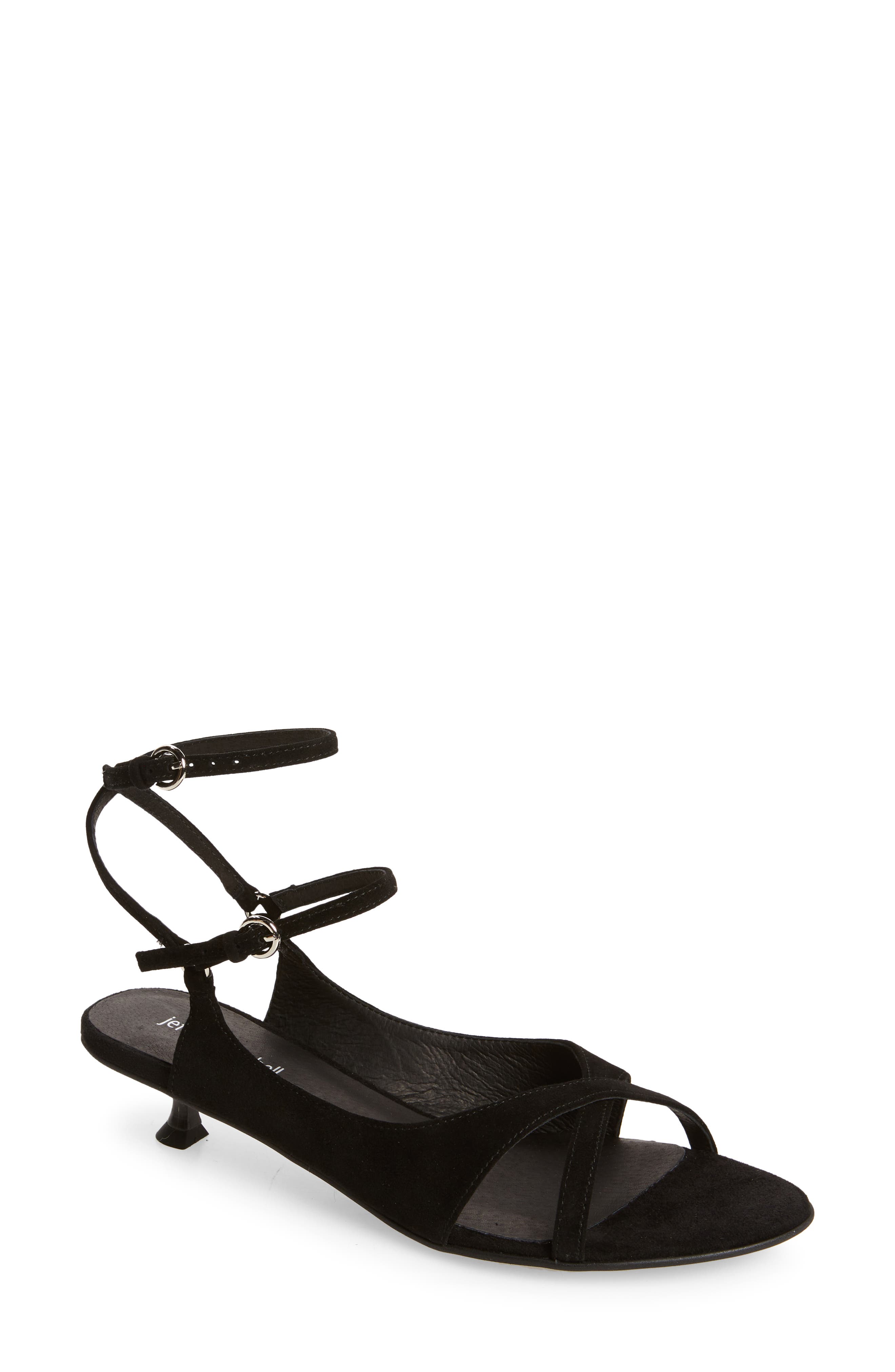 JEFFREY CAMPBELL JEFFREY CAMPBELL MISTIE STRAPPY KITTEN HEEL SANDAL